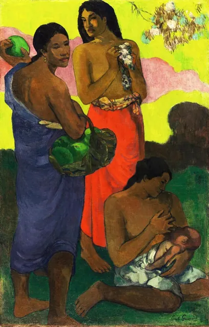 Gauguin, Maternité II, les Trois Vahinés